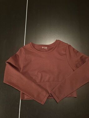 aerie Long Sleeve Crop Athletic Long Sleeve